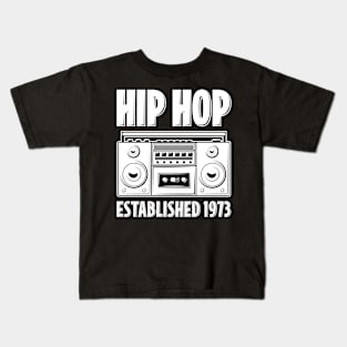 Hip Hop Established 1973 Kids T-Shirt